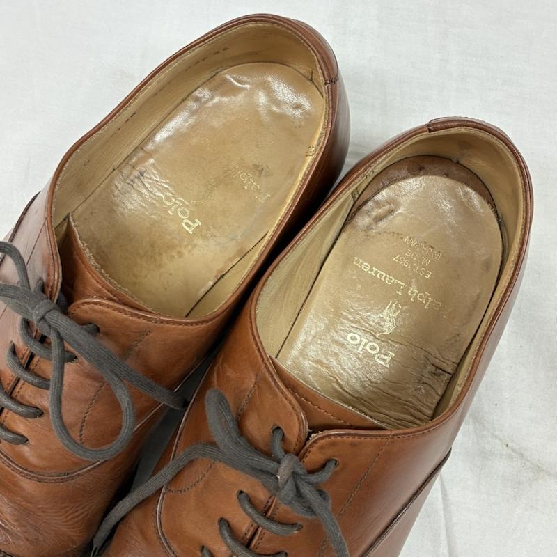ポロラルフローレン POLO RALPH LAUREN 革靴 革靴 ストレートチップ レースアップ レザー シューズ 26.0cm メンズ USED 古着 中古 50152116