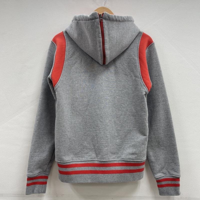 ヒステリックグラマー HYSTERIC GLAMOUR ジャケット、上着 ジャケット、ブレザー フード スタジャン ワッペン パッチ セーラーカラー 0251CF01 パーカー S ロゴ、文字 X 刺繍 X ワンポイント 灰 / グレー / gray X 橙 / オレンジ / orange メンズ USED 古着 中古 50152124