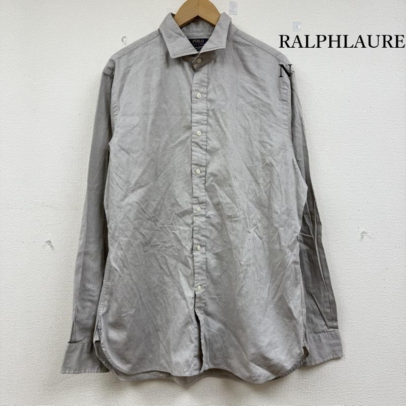 ラルフローレン RALPHLAUREN トップス トップス コットンシャツ 長袖シャツ 裾ポニーロゴ RN41381 CA56658 メンズ USED 古着 中古 50152145