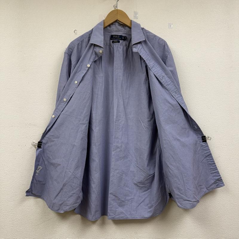 ラルフローレン RALPHLAUREN トップス トップス 長袖 コットン シャツ RN41381 裾ポニー ロゴ 青 / ブルー / blue メンズ USED 古着 中古 50152149