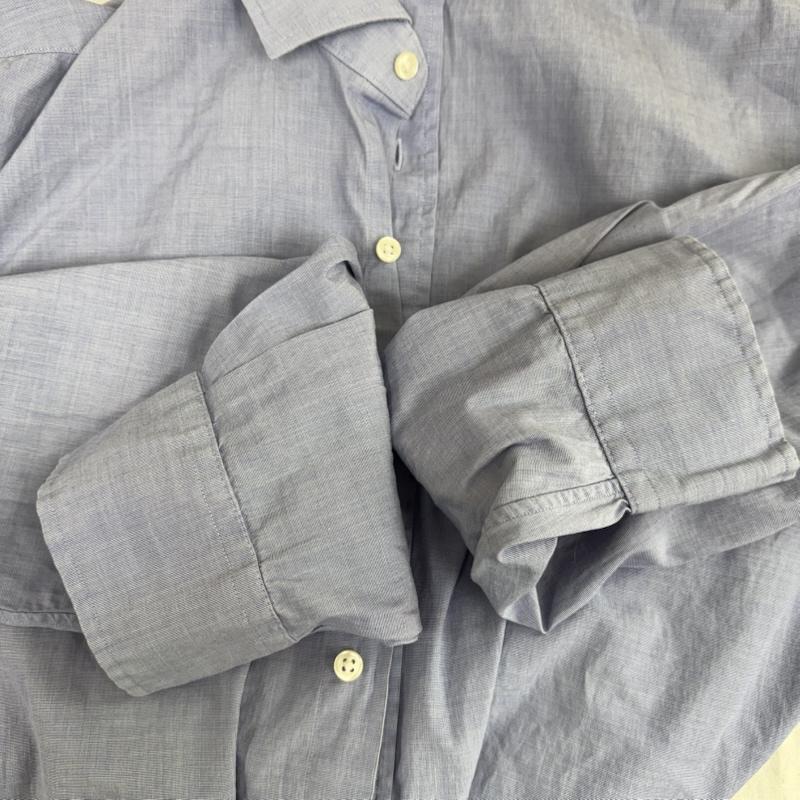 ラルフローレン RALPHLAUREN トップス トップス 長袖 コットン シャツ RN41381 裾ポニー ロゴ 青 / ブルー / blue メンズ USED 古着 中古 50152149