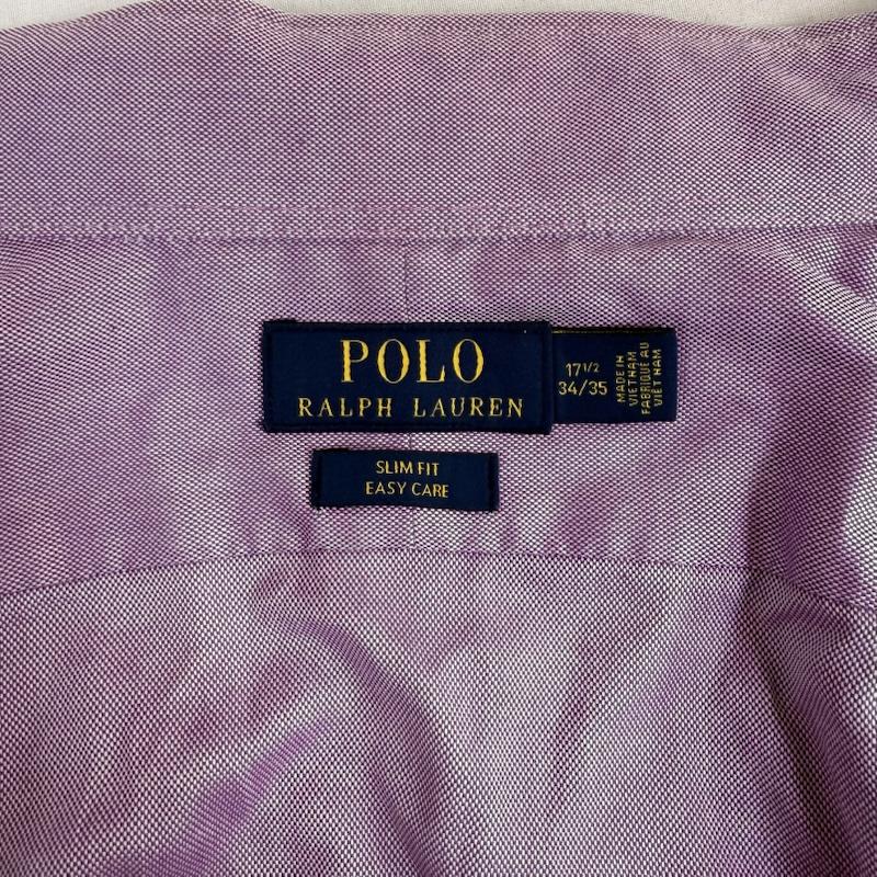ラルフローレン RALPHLAUREN トップス トップス コットン シャツ 長袖 シャツ 裾ポニー ロゴ 紫 / パープル / purple メンズ USED 古着 中古 50152151