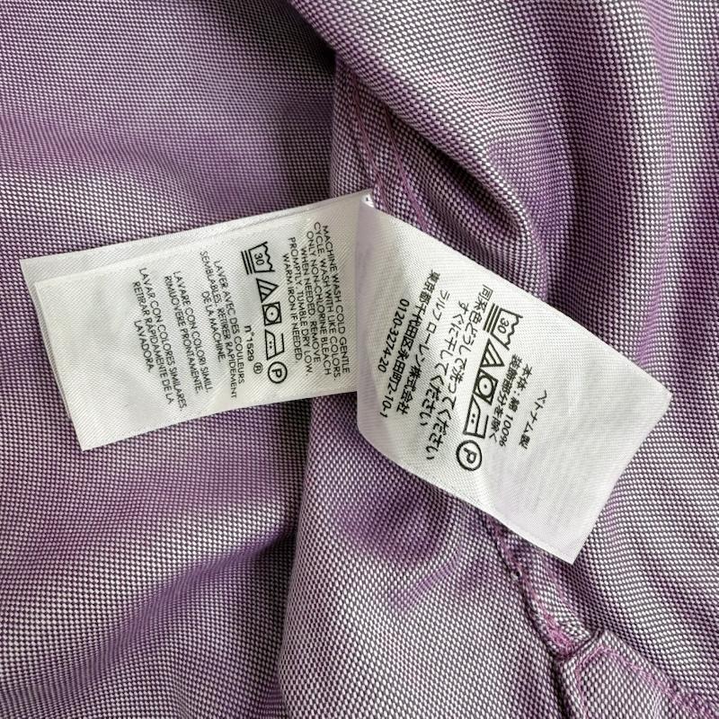 ラルフローレン RALPHLAUREN トップス トップス コットン シャツ 長袖 シャツ 裾ポニー ロゴ 紫 / パープル / purple メンズ USED 古着 中古 50152151