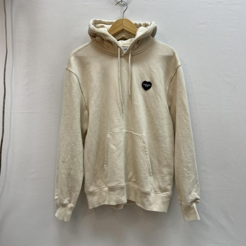 カーハート ダブリューアイピー Carhartt WIP トップス トップス ハートロゴ プルオーバー スウェット パーカー クリーム S メンズ USED 古着 中古 50152158