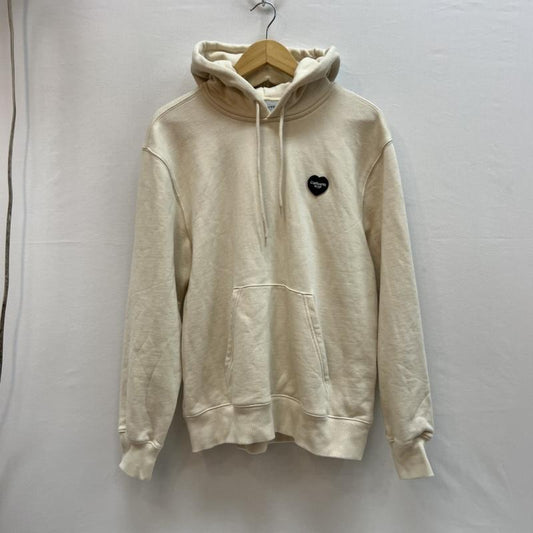 カーハート ダブリューアイピー Carhartt WIP トップス トップス ハートロゴ プルオーバー スウェット パーカー クリーム S メンズ USED 古着 中古 50152158