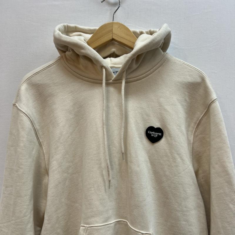カーハート ダブリューアイピー Carhartt WIP トップス トップス ハートロゴ プルオーバー スウェット パーカー クリーム S メンズ USED 古着 中古 50152158
