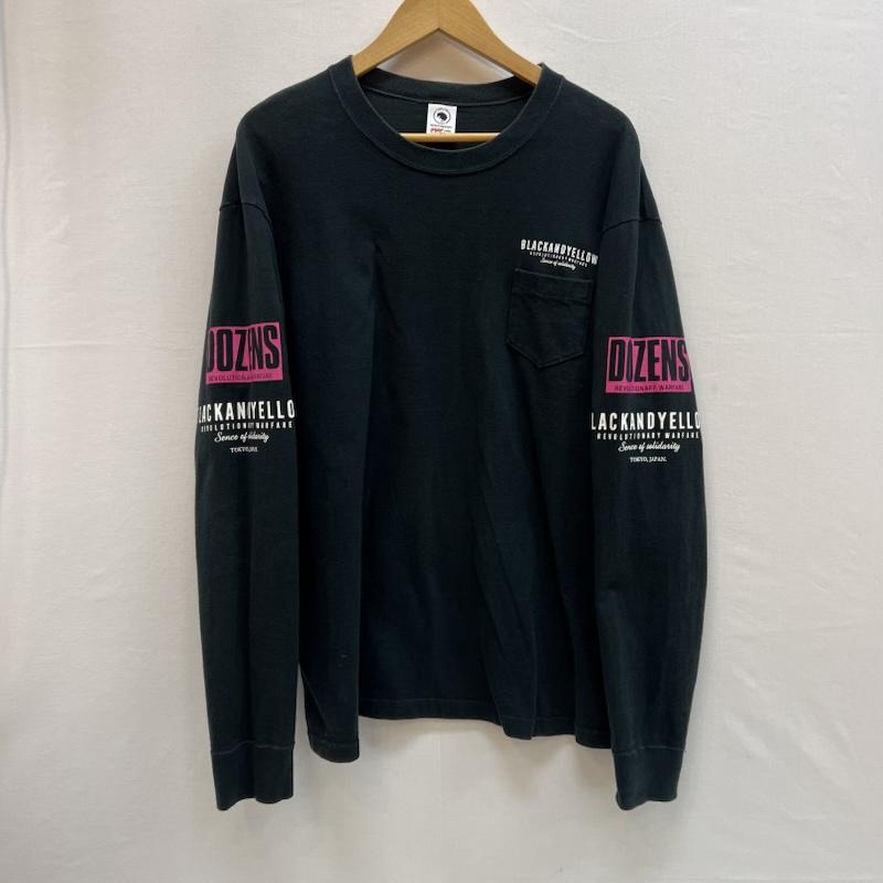 ラッツ RATS トップス トップス DOZENS L/S ロゴ プリント ロンT 長袖Ｔシャツ L 黒 / ブラック / black メンズ USED 古着 中古 50152159