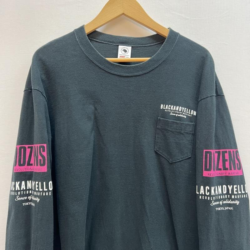 ラッツ RATS トップス トップス DOZENS L/S ロゴ プリント ロンT 長袖Ｔシャツ L 黒 / ブラック / black メンズ USED 古着 中古 50152159