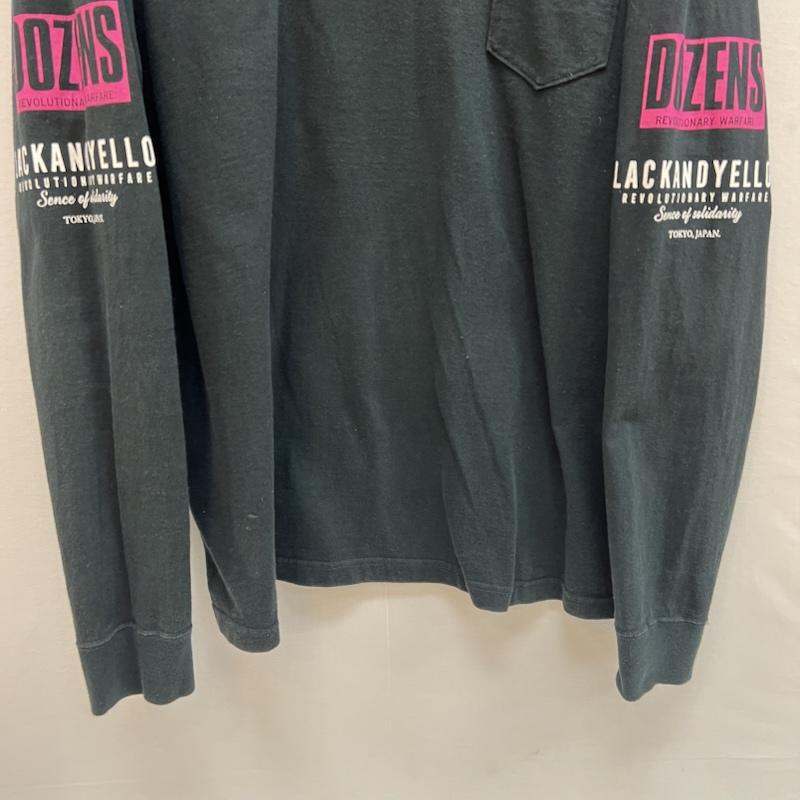 ラッツ RATS トップス トップス DOZENS L/S ロゴ プリント ロンT 長袖Ｔシャツ L 黒 / ブラック / black メンズ USED 古着 中古 50152159