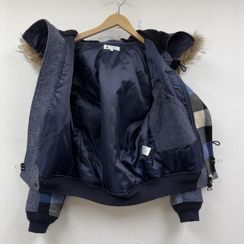 ザダファーオブセントジョージ The DUFFER of ST.GEORGE ジャケット、上着 ジャンパー、ブルゾン N-2Bタイプ 中綿入りフライト ブルゾン ブロックチェック M 紺 / ネイビー / navy メンズ USED 古着 中古 50152171