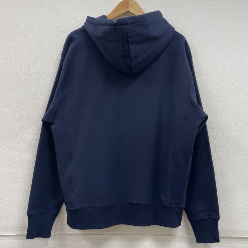 ブルックス ブラザーズ BROOKS BROTHERS トップス トップス BB ロゴ プルオーバー スウェット パーカー フーディー ワッペン サガラ刺繍 ユニセックス L 無地 紺 / ネイビー / navy メンズ USED 古着 中古 50152188