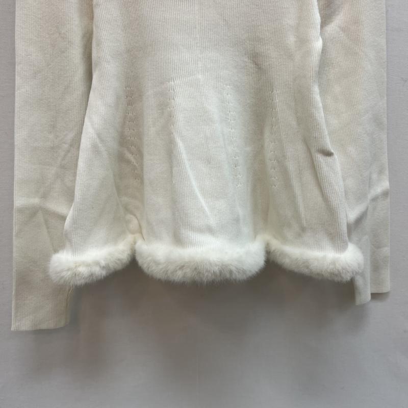 セルフォード CELFORD トップス トップス ファーヘム ペプラム ニット プルオーバー セーター CWNT235073 38 アイボリー / アイボリー / レディース USED 古着 中古 50152199