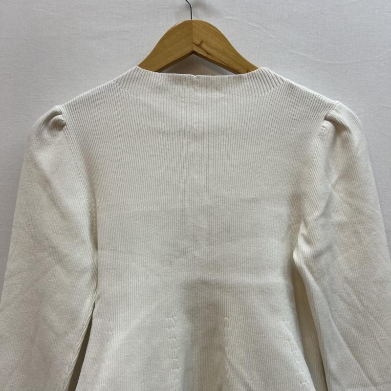 セルフォード CELFORD トップス トップス ファーヘム ペプラム ニット プルオーバー セーター CWNT235073 38 アイボリー / アイボリー / レディース USED 古着 中古 50152199