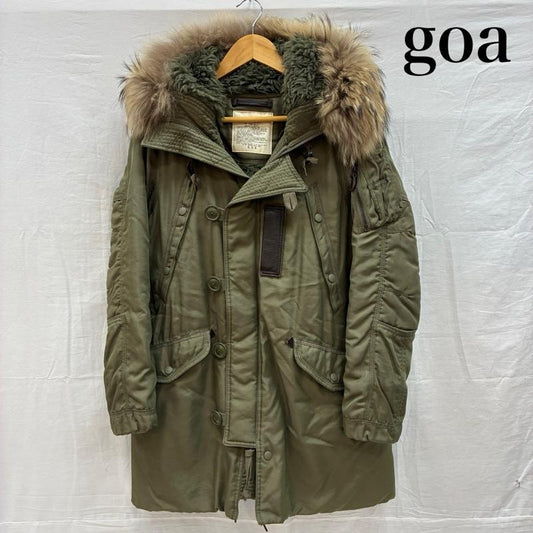 ゴア goa ジャケット、上着 フライトジャケット 裏ボア N3-B ミリタリー パラシュート フーデッド ファー フライトジャケット Y2K FREE レディース USED 古着 中古 50152214