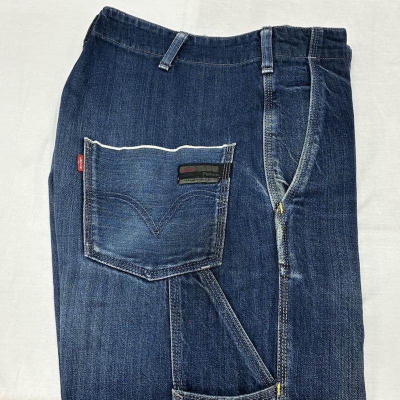 リーバイスフェノム LEVI S Fenom パンツ デニム、ジーンズ FRAGMENT DESIGN フラグメント 00s デニム ペインター パンツ アーカイブ 32インチ ワンポイント X ロゴ、文字 インディゴ / インディゴ / Indigo メンズ USED 古着 中古 50152221