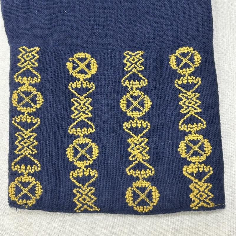マライカ MALAIKA ワンピース ロングスカート surya オリエンタル刺繍ワンピース ブルー FREE FREE 刺繍 青 / ブルー / blue X マスタード / マスタード / レディース USED 古着 中古 50152229