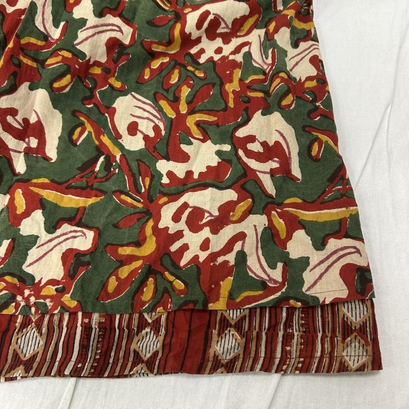 マライカ MALAIKA ワンピース ロングスカート made in india 総柄ワンピース 染めもの green × red - 総柄 緑 / グリーン / green X 赤 / レッド / red レディース USED 古着 中古 50152230
