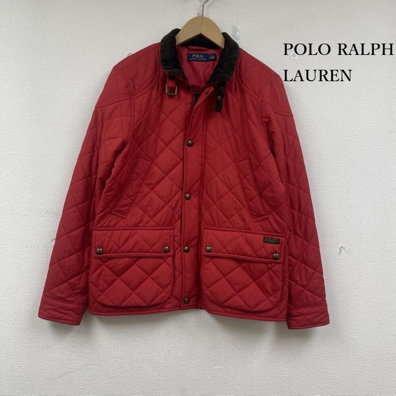 ポロラルフローレン POLO RALPH LAUREN ジャケット、上着 ジャンパー、ブルゾン キルティング ジャケット 襟袖 コーデュロイ チン ストラップ M 赤 / レッド / red メンズ USED 古着 中古 50152238