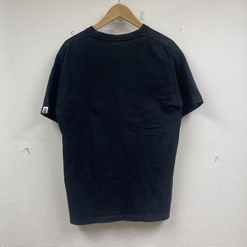 アベイシングエイプ A BATHING APE トップス トップス シャーク Tシャツ ゴールド プリント L 黒 / ブラック / black メンズ USED 古着 中古 50152241