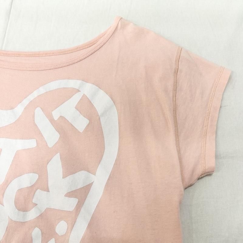 ヴィヴィアンウエストウッド Vivienne Westwood Tシャツ 半袖 Anglomania アングロマニア カットソー イタリア製 コットン XSサイズ XS ロゴ、文字 桃 / ピンク / pink X 白 / ホワイト / white レディース USED 古着 中古 50152252