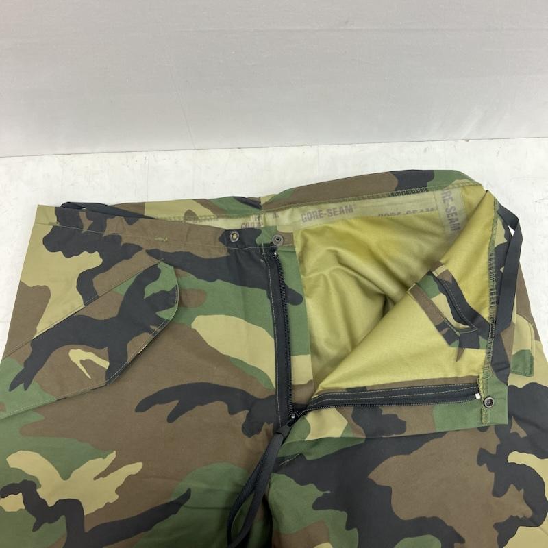 ミリタリー ミリタリー ボトムス ボトムス US.ARMY ECWCS ゴアテックス オーバーパンツ ウッドランドカモ - メンズ USED 古着 中古 50152278