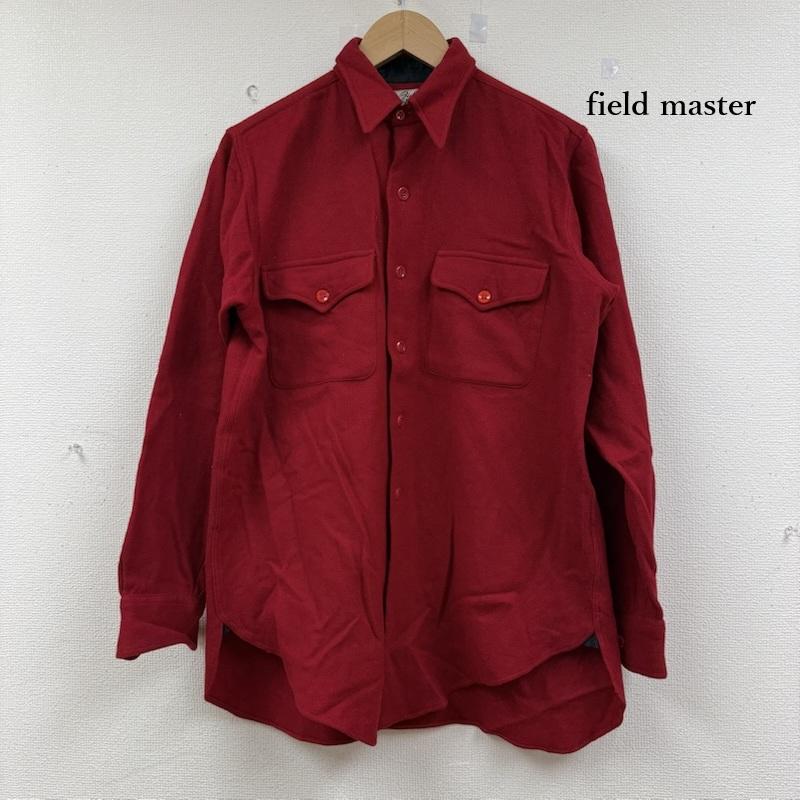 古着 USED トップス トップス 50s 60s field master vintage バージン ウールシャツ 長袖 シャツ ウール 赤 / レッド / red メンズ USED 古着 中古 50152282