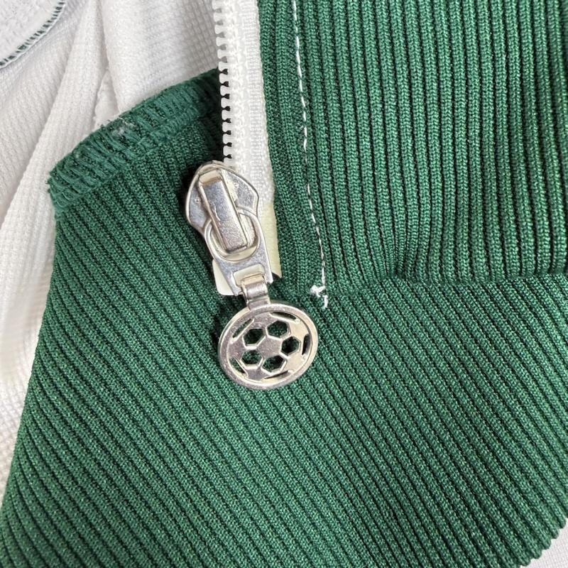 アディダス adidas トップス トップス サンテティエンヌ トラック ジャケット 刺繍 サッカー トレーニング ウェア 万国旗タグ M 白 / ホワイト / white X 緑 / グリーン / green メンズ USED 古着 中古 50152285