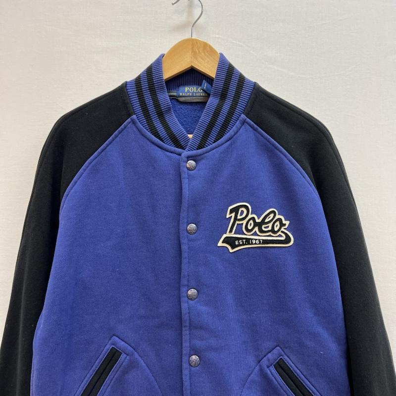 ポロラルフローレン POLO RALPH LAUREN ジャケット、上着 ジャンパー、ブルゾン スウェット コットン スタジャン S 紫 / パープル / purple X 黒 / ブラック / black メンズ USED 古着 中古 50152288