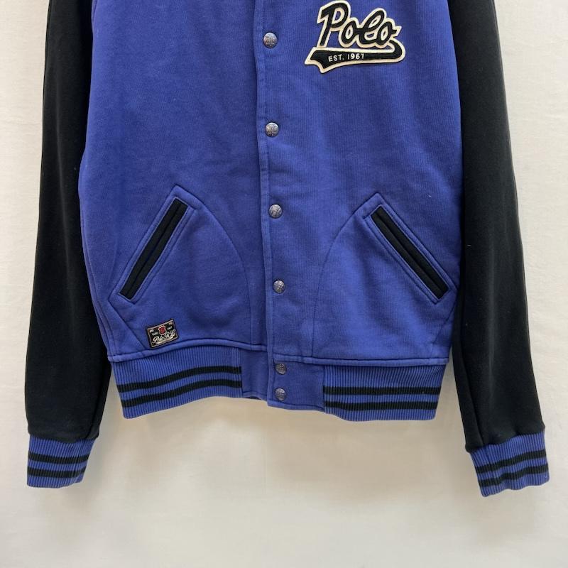 ポロラルフローレン POLO RALPH LAUREN ジャケット、上着 ジャンパー、ブルゾン スウェット コットン スタジャン S 紫 / パープル / purple X 黒 / ブラック / black メンズ USED 古着 中古 50152288