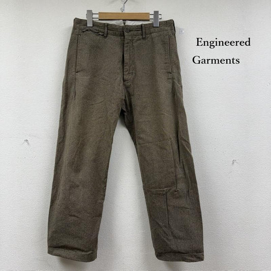 エンジニアードガーメンツ Engineered Garments ボトムス ボトムス ヘリンボーン パンツ USA製 ワーク ミリタリーパンツ 30インチ 茶 / ブラウン / brown X ベージュ / ベージュ / beige メンズ USED 古着 中古 50152296