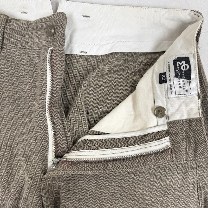 エンジニアードガーメンツ Engineered Garments ボトムス ボトムス ヘリンボーン パンツ USA製 ワーク ミリタリーパンツ 30インチ 茶 / ブラウン / brown X ベージュ / ベージュ / beige メンズ USED 古着 中古 50152296