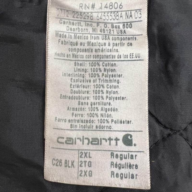 カーハート Carhartt ジャケット、上着 ジャンパー、ブルゾン トラディショナルコート ダック ワークジャケット C26BLK XXL メンズ USED 古着 中古 50152301