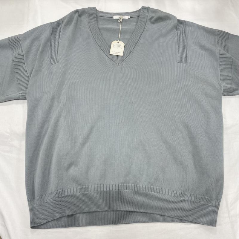 ヤシキ YASHIKI トップス トップス attic 別注 ニット Vネック 日本製 ICE BLUE 2 無地 水色 / ライトブルー / メンズ USED 古着 中古 50152308