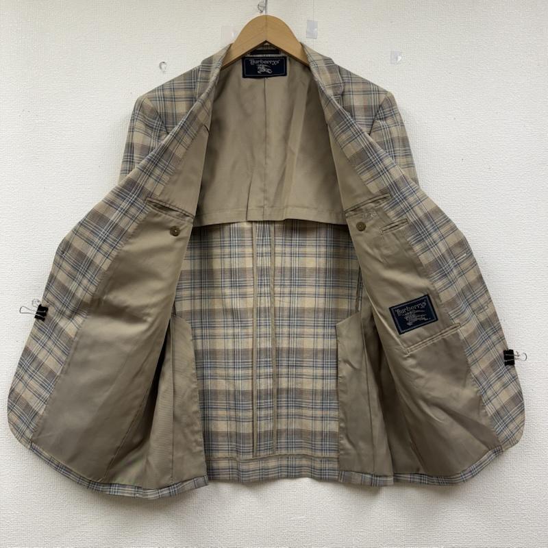 バーバリーズ BURBERRYS ジャケット、上着 ジャンパー、ブルゾン 90s vintage テーラード ジャケット CTK83 チェック 柄 名前入り ベージュ / ベージュ / beige X 茶 / ブラウン / brown X 青 / ブルー / blue メンズ USED 古着 中古 50152309