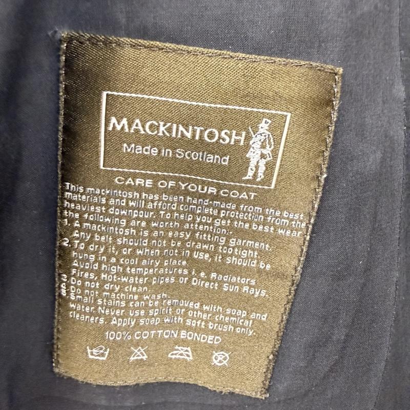 マッキントッシュ Mackintosh ジャケット、上着 ジャンパー、ブルゾン ステンカラー コート ロング コート スコットランド製 36 黒 / ブラック / black メンズ USED 古着 中古 50152322
