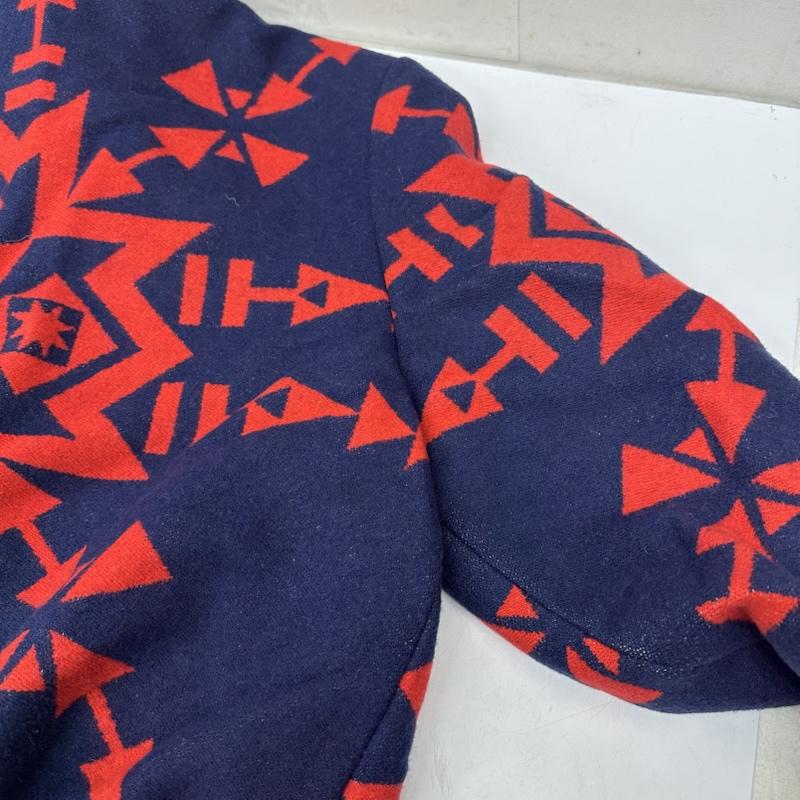 ペンドルトン PENDLETON ジャケット、上着 ジャンパー、ブルゾン 80s ネイティブ 総柄 ウール ジャケット K424-727 USA製 L 青 / ブルー / blue X 赤 / レッド / red メンズ USED 古着 中古 50152336