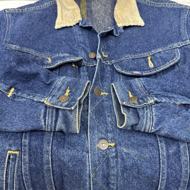 リー Lee ジャケット、上着 ジャンパー、ブルゾン STORM RIDER 90s 裏地 ブランケット デニム ジャケット 221-5089 M インディゴ / インディゴ / Indigo メンズ USED 古着 中古 50152344