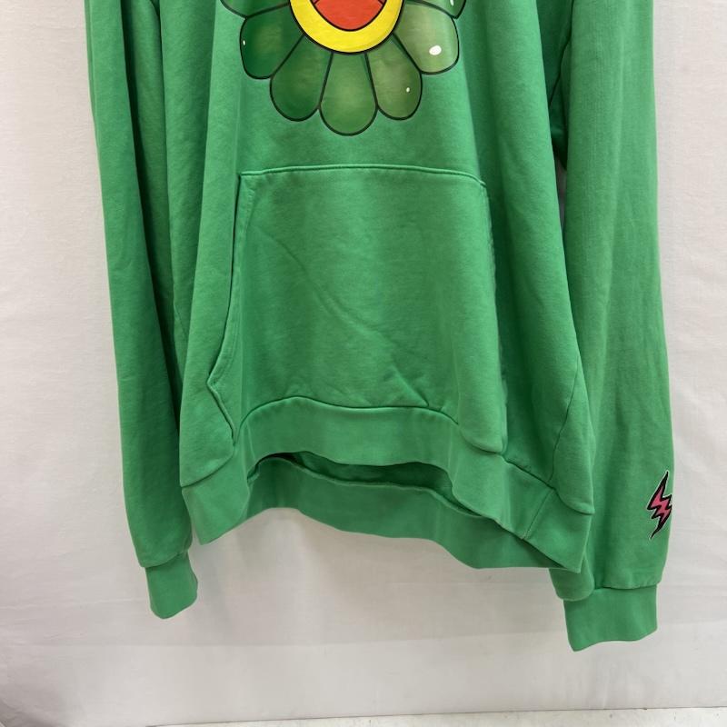 古着 USED トップス トップス J.Balvin 村上隆 コラボ フラワー プリント パーカー XL 緑 / グリーン / green メンズ USED 古着 中古 50152358