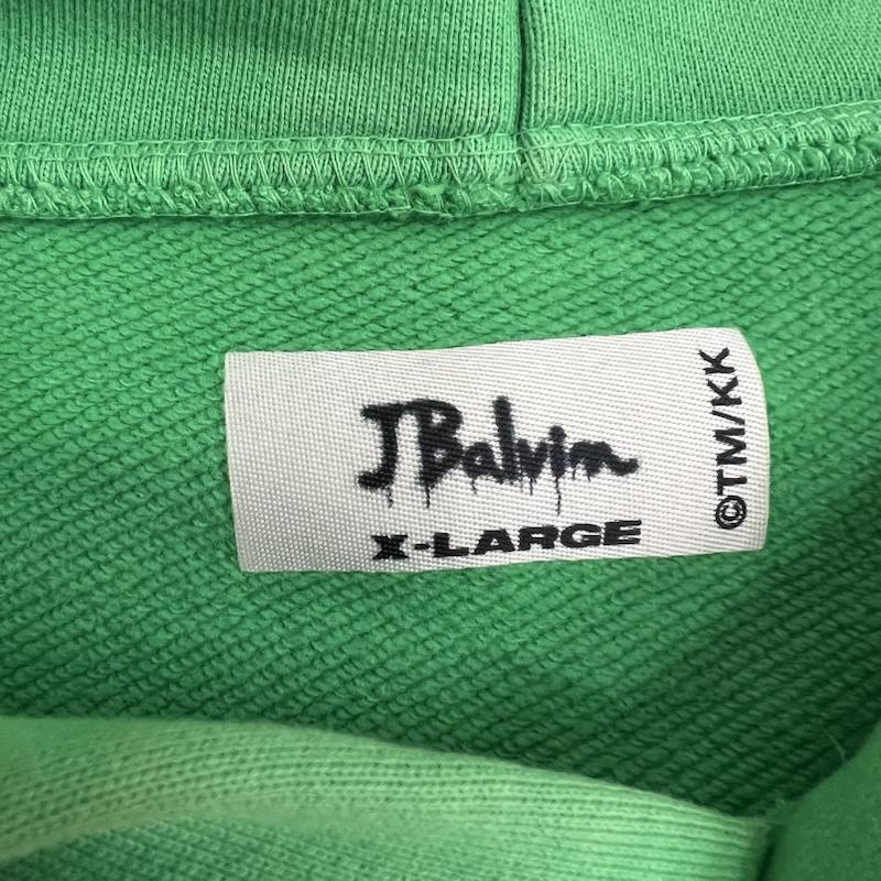 古着 USED トップス トップス J.Balvin 村上隆 コラボ フラワー プリント パーカー XL 緑 / グリーン / green メンズ USED 古着 中古 50152358