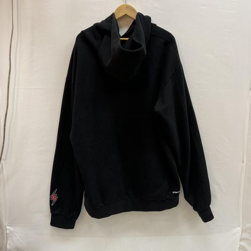 古着 USED トップス トップス J.Balvin 村上隆 コラボ フラワー プリント パーカー XXL 黒 / ブラック / black メンズ USED 古着 中古 50152359