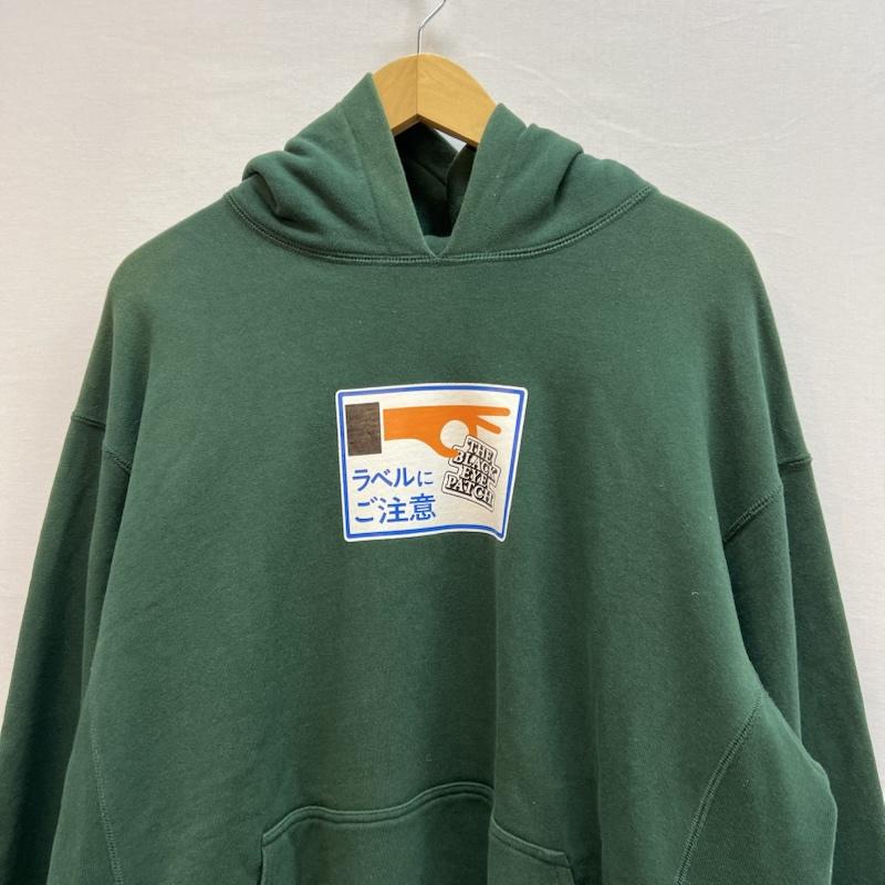 ブラックアイパッチ BlackEyePatch トップス トップス ラベルにご注意 フーディー スウェット パーカー XL 緑 / グリーン / green メンズ USED 古着 中古 50152361