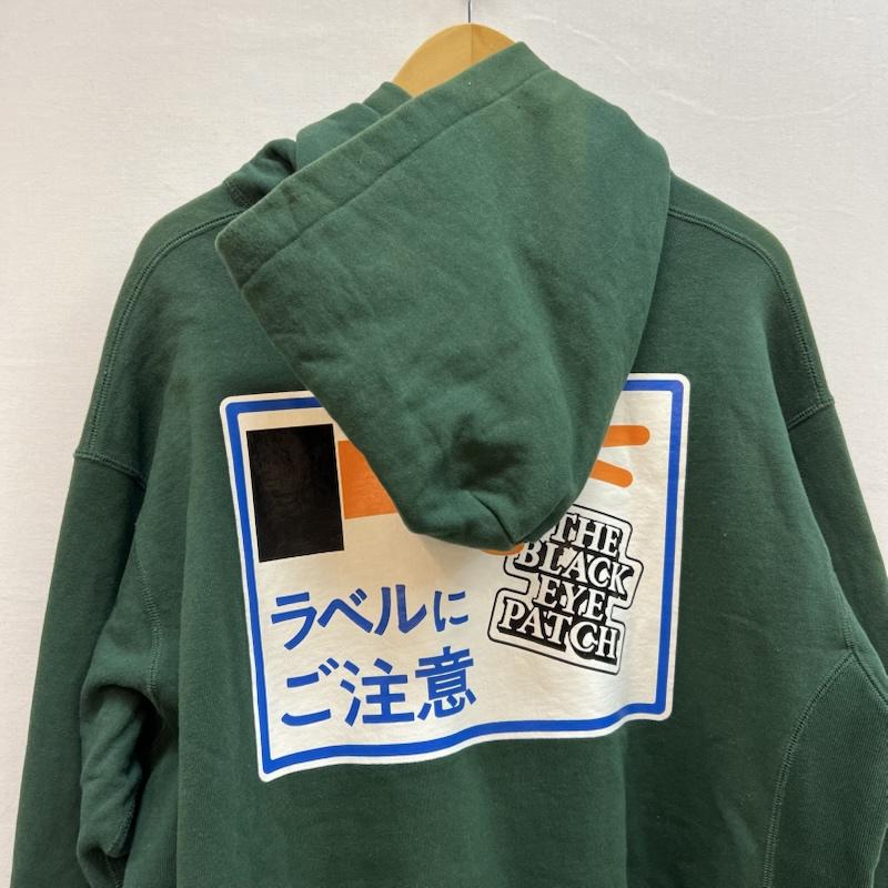 ブラックアイパッチ BlackEyePatch トップス トップス ラベルにご注意 フーディー スウェット パーカー XL 緑 / グリーン / green メンズ USED 古着 中古 50152361