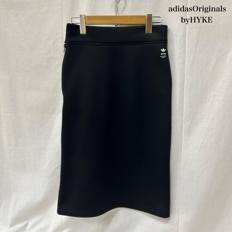 アディダスオリジナルス adidas originals スカート ひざ丈スカート adidas×HYKE タイトスカート ブラック XSサイズ XS 黒 / ブラック / black レディース USED 古着 中古 50152380