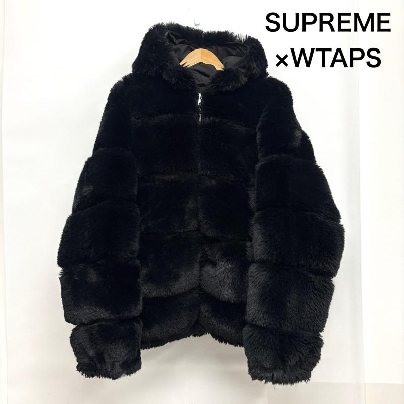 シュプリーム Supreme ジャケット、上着 ジャンパー、ブルゾン SUPREME WTAPS ダブルタップス Faux Fur Hooded JKT フェイクファー フーデッド ジャケット 21FW L 黒 / ブラック / black メンズ USED 古着 中古 50152382