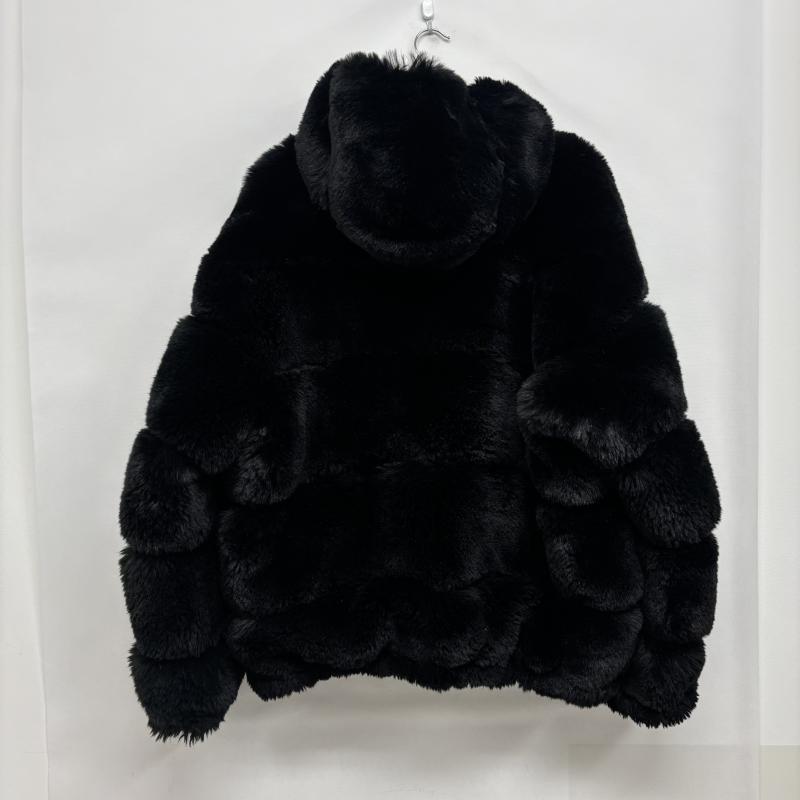 シュプリーム Supreme ジャケット、上着 ジャンパー、ブルゾン SUPREME WTAPS ダブルタップス Faux Fur Hooded JKT フェイクファー フーデッド ジャケット 21FW L 黒 / ブラック / black メンズ USED 古着 中古 50152382