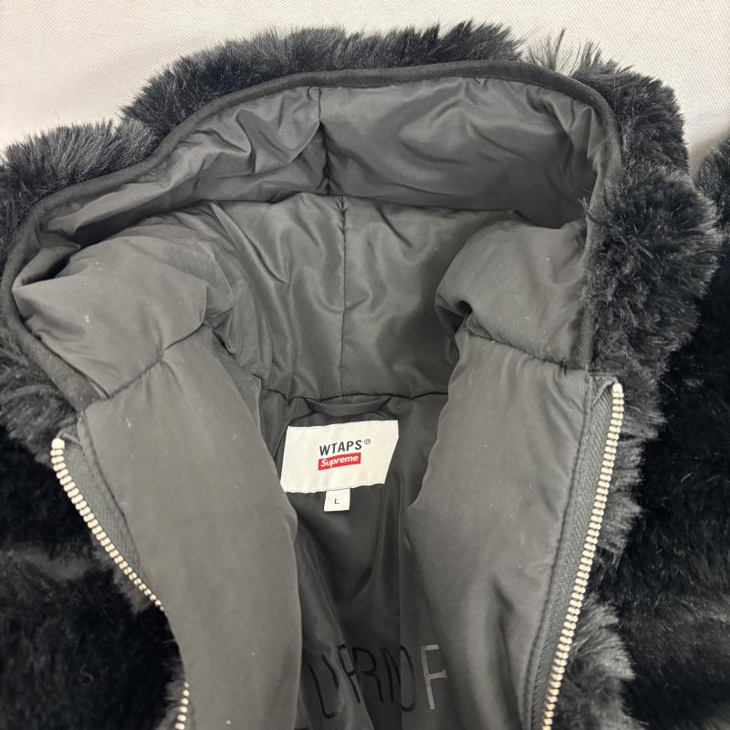 シュプリーム Supreme ジャケット、上着 ジャンパー、ブルゾン SUPREME WTAPS ダブルタップス Faux Fur Hooded JKT フェイクファー フーデッド ジャケット 21FW L 黒 / ブラック / black メンズ USED 古着 中古 50152382