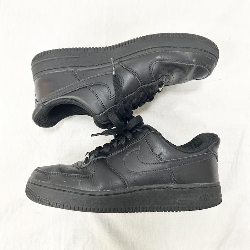 ナイキ NIKE スニーカー スニーカー AIRFORCE1 AF1 エアフォース1 BLK ブラック DD8959-001 24cm 24.0cm 無地 黒 / ブラック / black レディース USED 古着 中古 50152396