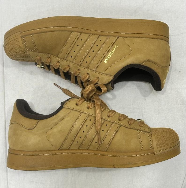 アディダス adidas スニーカー スニーカー SUPERSTARII スーパースターII ABC-MART限定 MESA/MESA/MESA 27.5cm 27.5cm 無地 X ロゴ、文字 ベージュ / ベージュ / beige メンズ USED 古着 中古 50152397