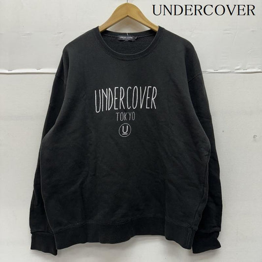 アンダーカバー UNDERCOVER トップス トップス ロゴ プリント クルーネック スウェット XL 黒 / ブラック / black メンズ USED 古着 中古 50152403