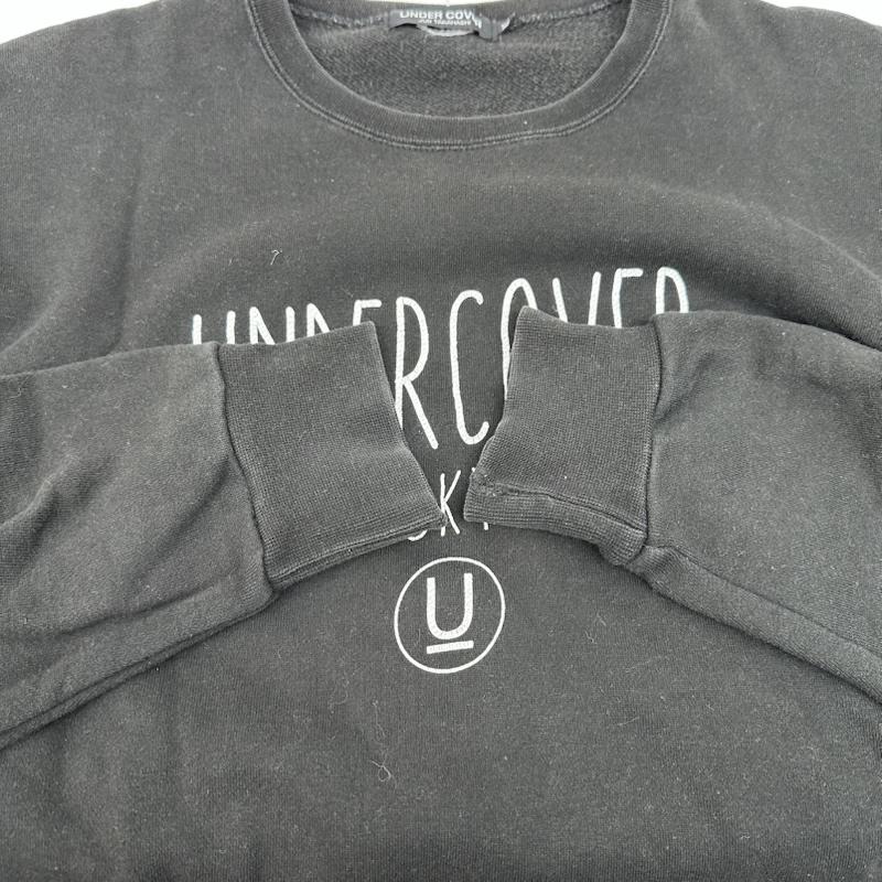 アンダーカバー UNDERCOVER トップス トップス ロゴ プリント クルーネック スウェット XL 黒 / ブラック / black メンズ USED 古着 中古 50152403